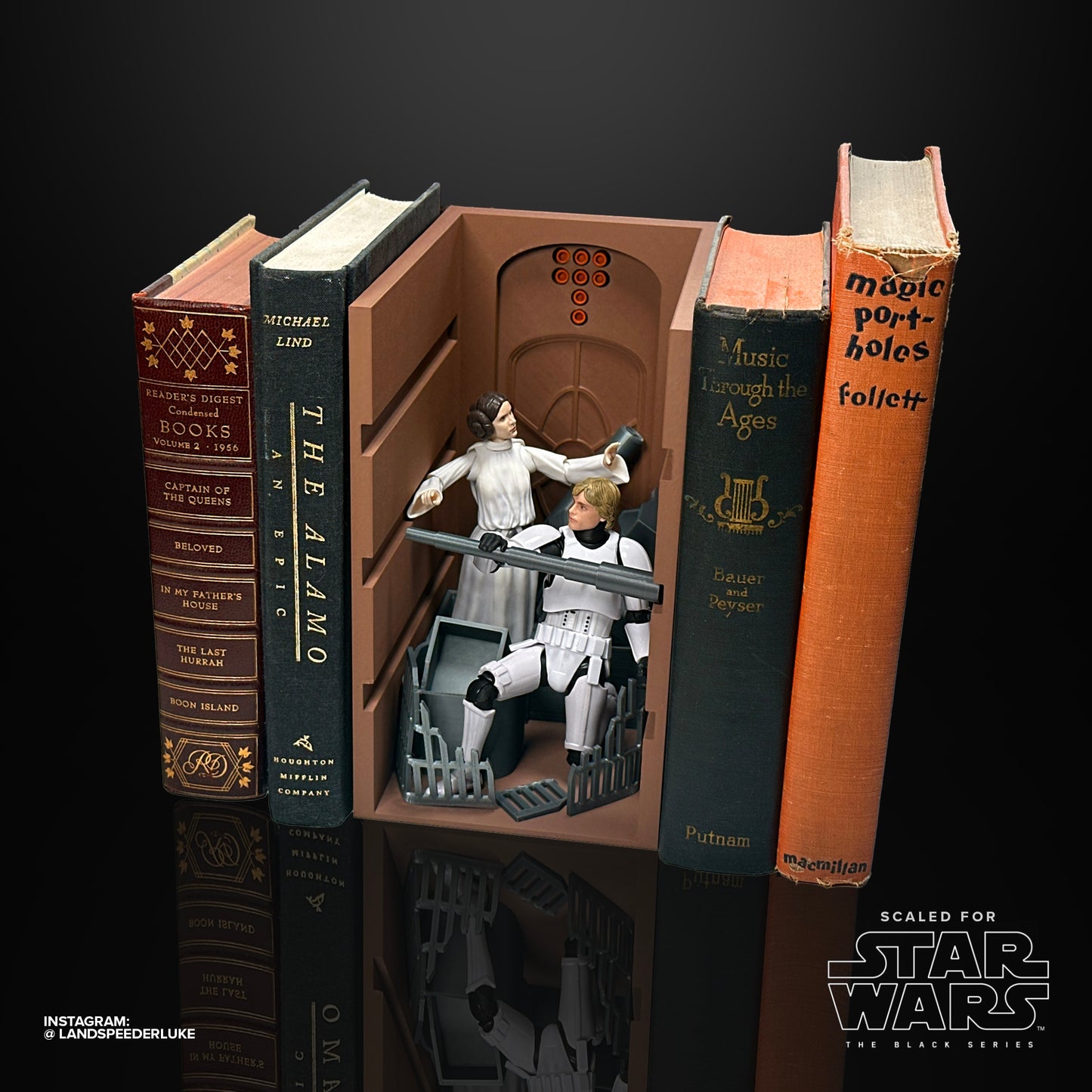 Trash Compactor Book Nook