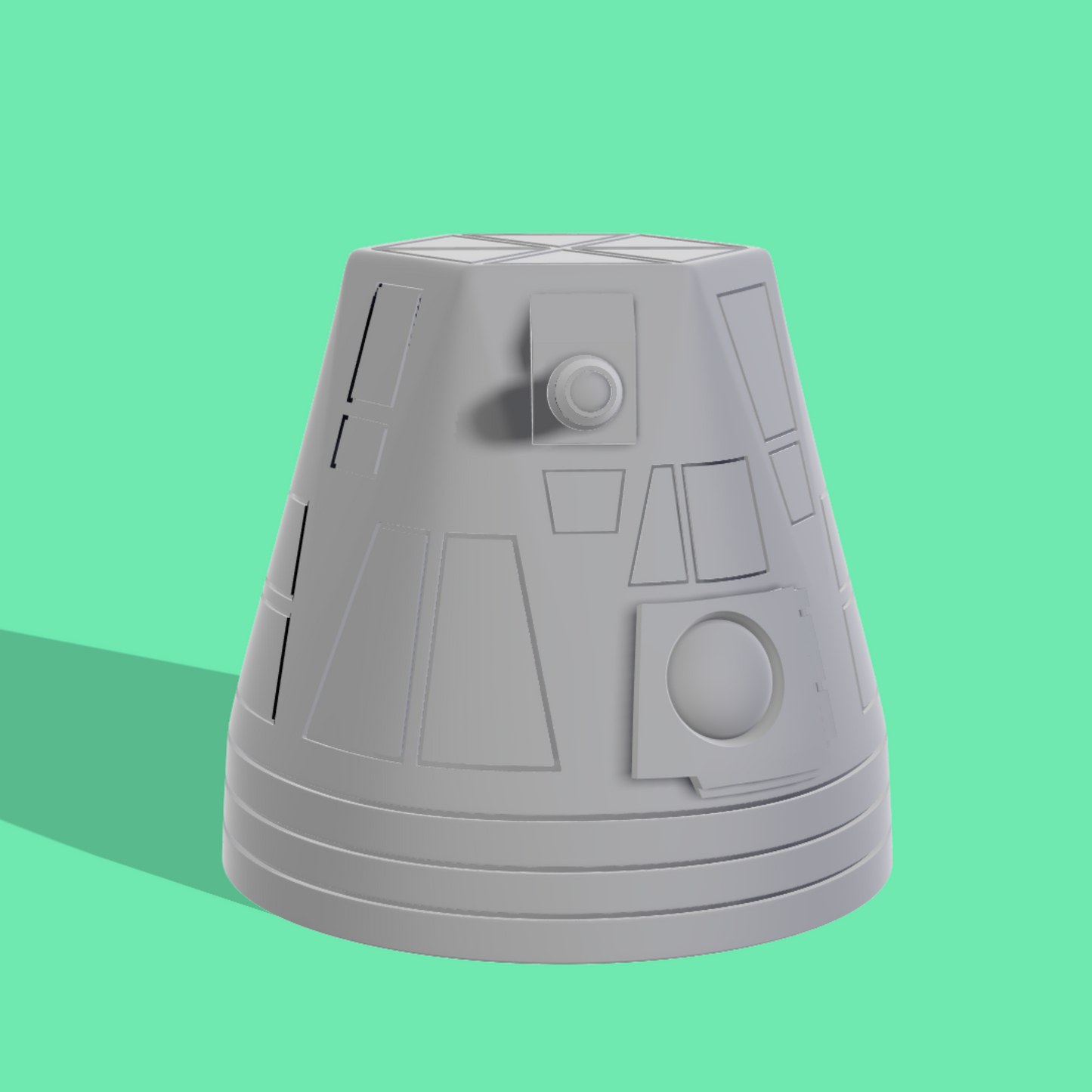 Greef Karga R4-D6 Astromech Droid Head