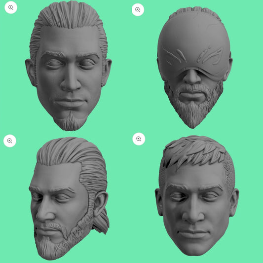 Kanan Jarrus Realistic Head sculpts