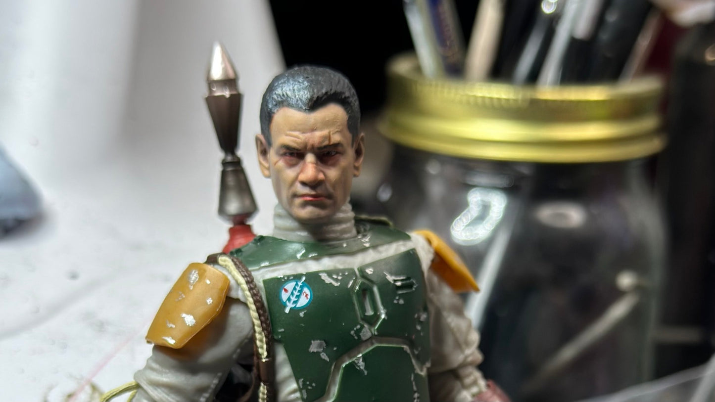 Boba Fett Scarred Head Sculpt