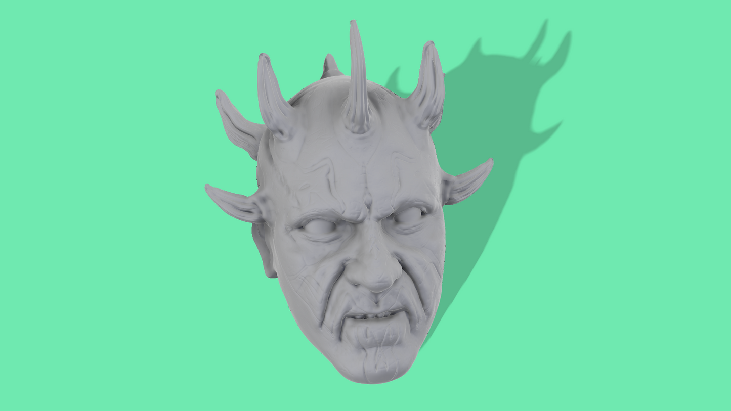 Cyborg Maul Head Sculpt