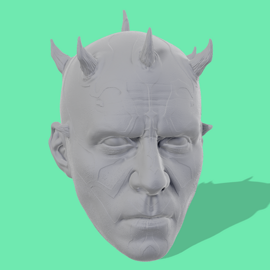 Realistic Darth Maul Head Sculpt