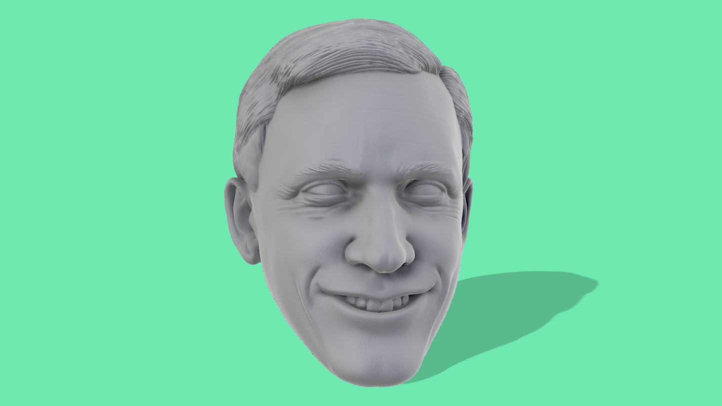 Christoph Waltz Head Sculpt