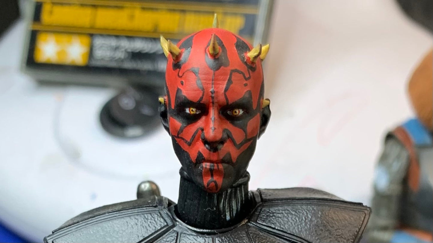 Realistic Darth Maul Head Sculpt