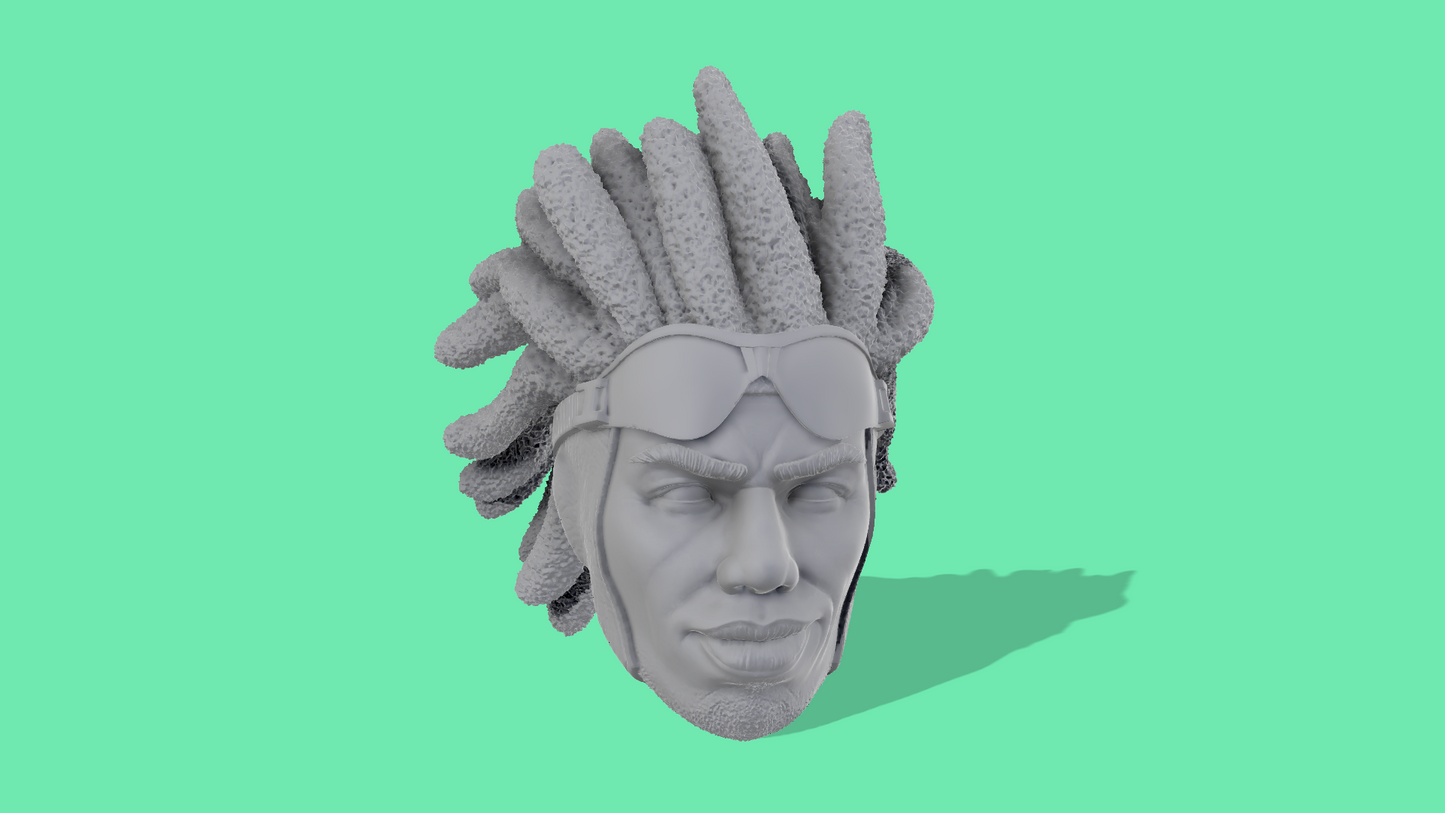 Static Shock Head Sculpt