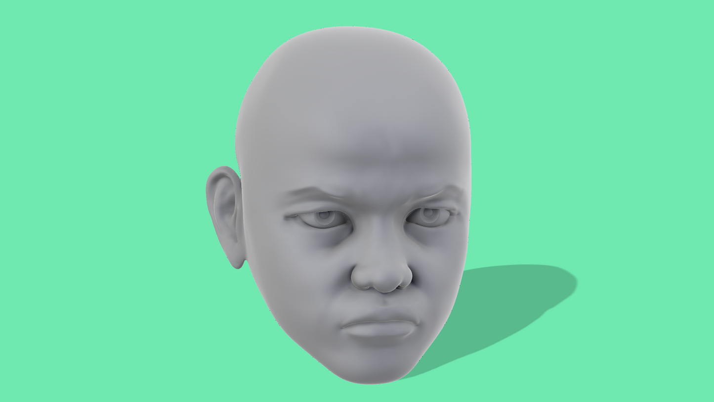 Young Boba Head Sculpt