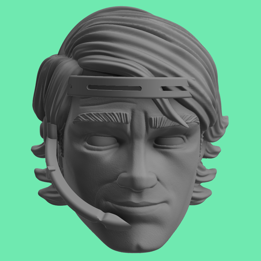 Animated Anakin Clone Wars Head Sculpts