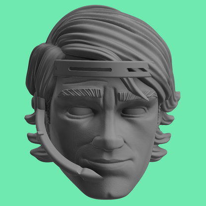 Animated Anakin Clone Wars Head Sculpts