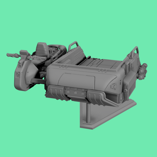 Anzellian Speeder With Sidecar