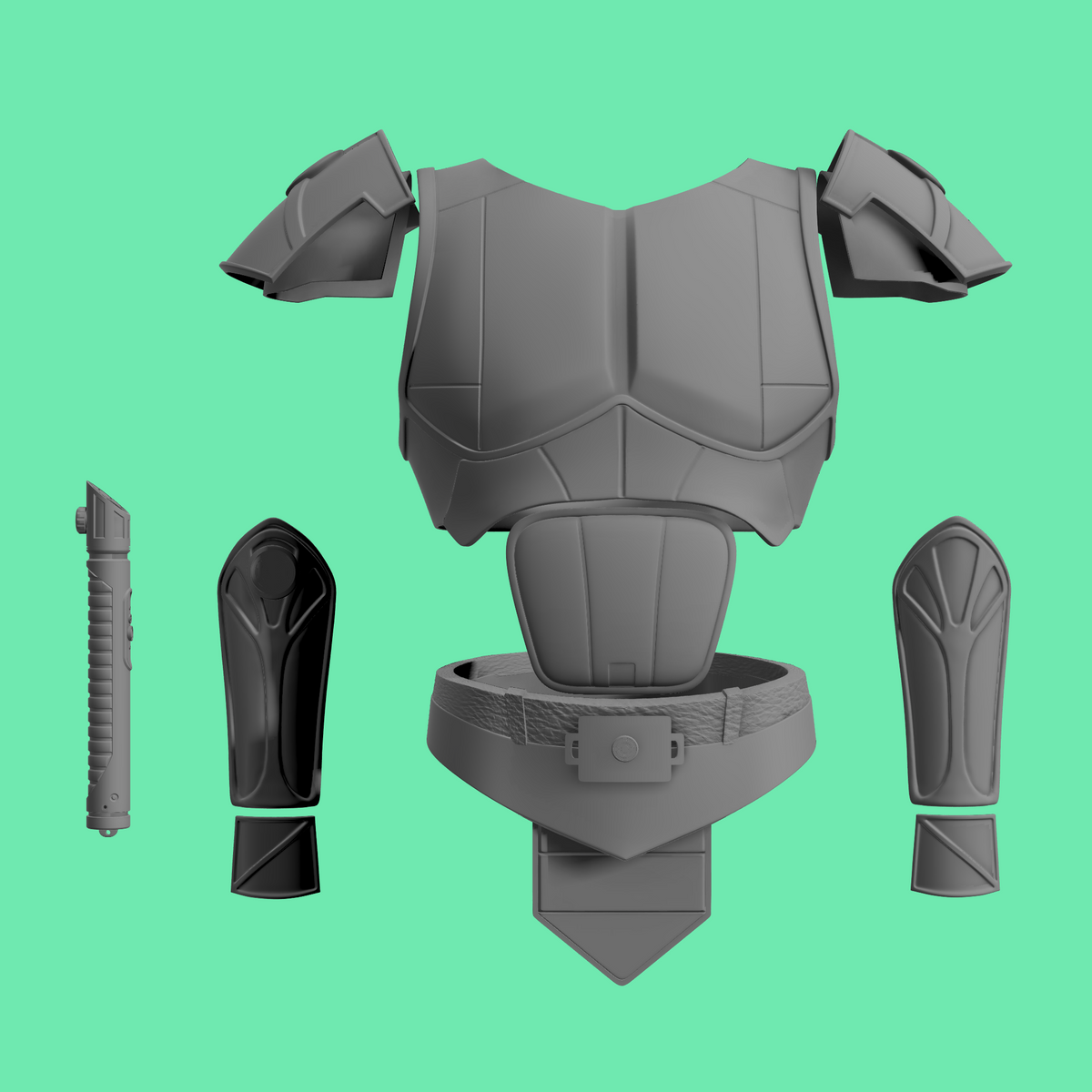 Imperial Jedi Knight Armor - Dark Horse Comics Royal Guard