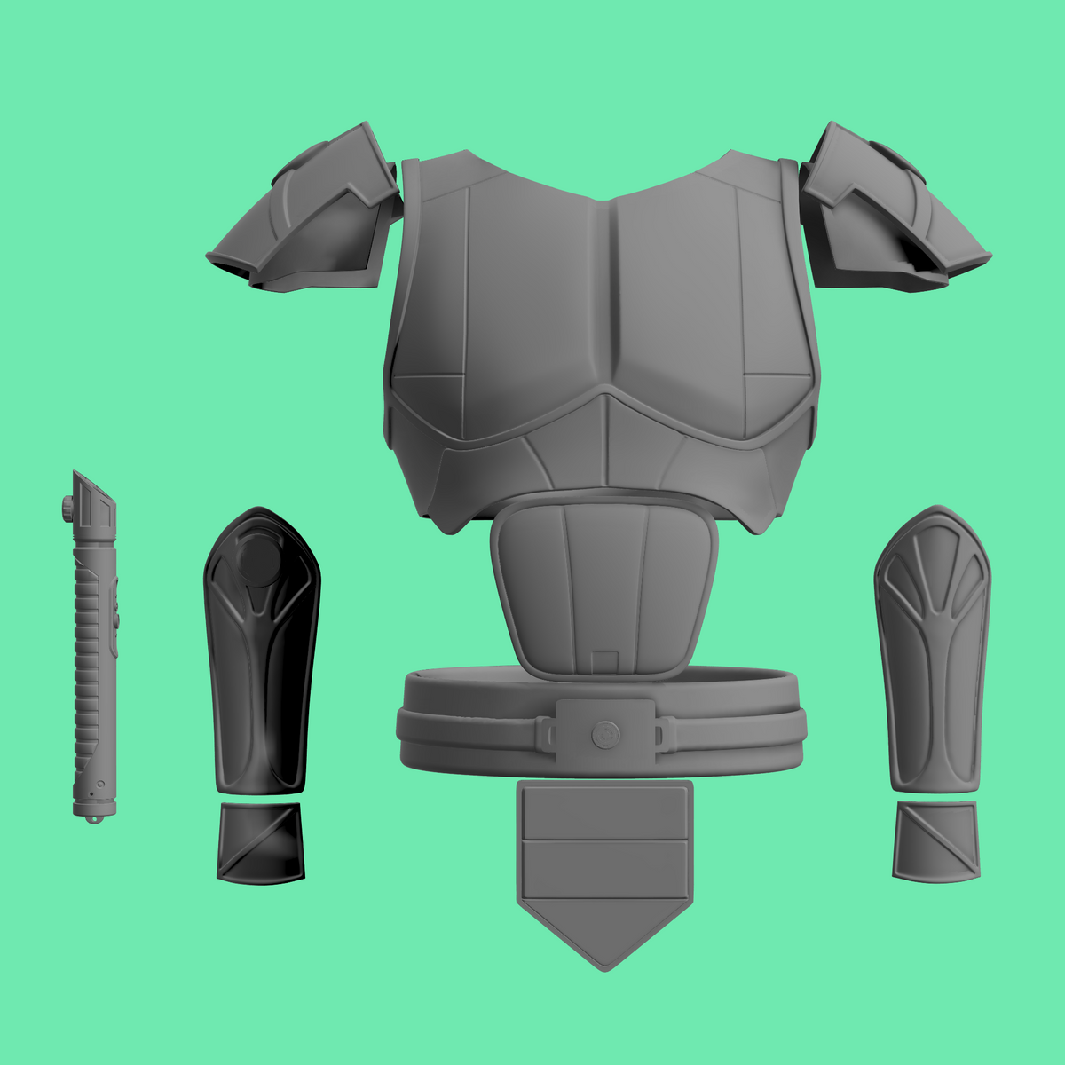Imperial Jedi Knight Armor - Dark Horse Comics Royal Guard