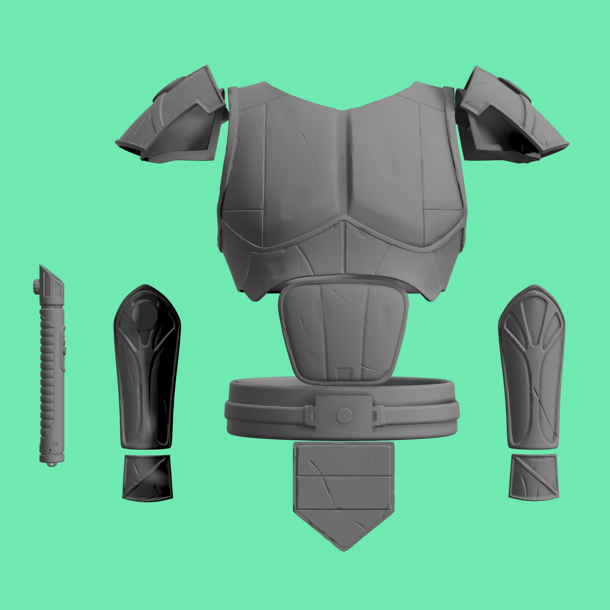 Imperial Jedi Knight Armor - Dark Horse Comics Royal Guard