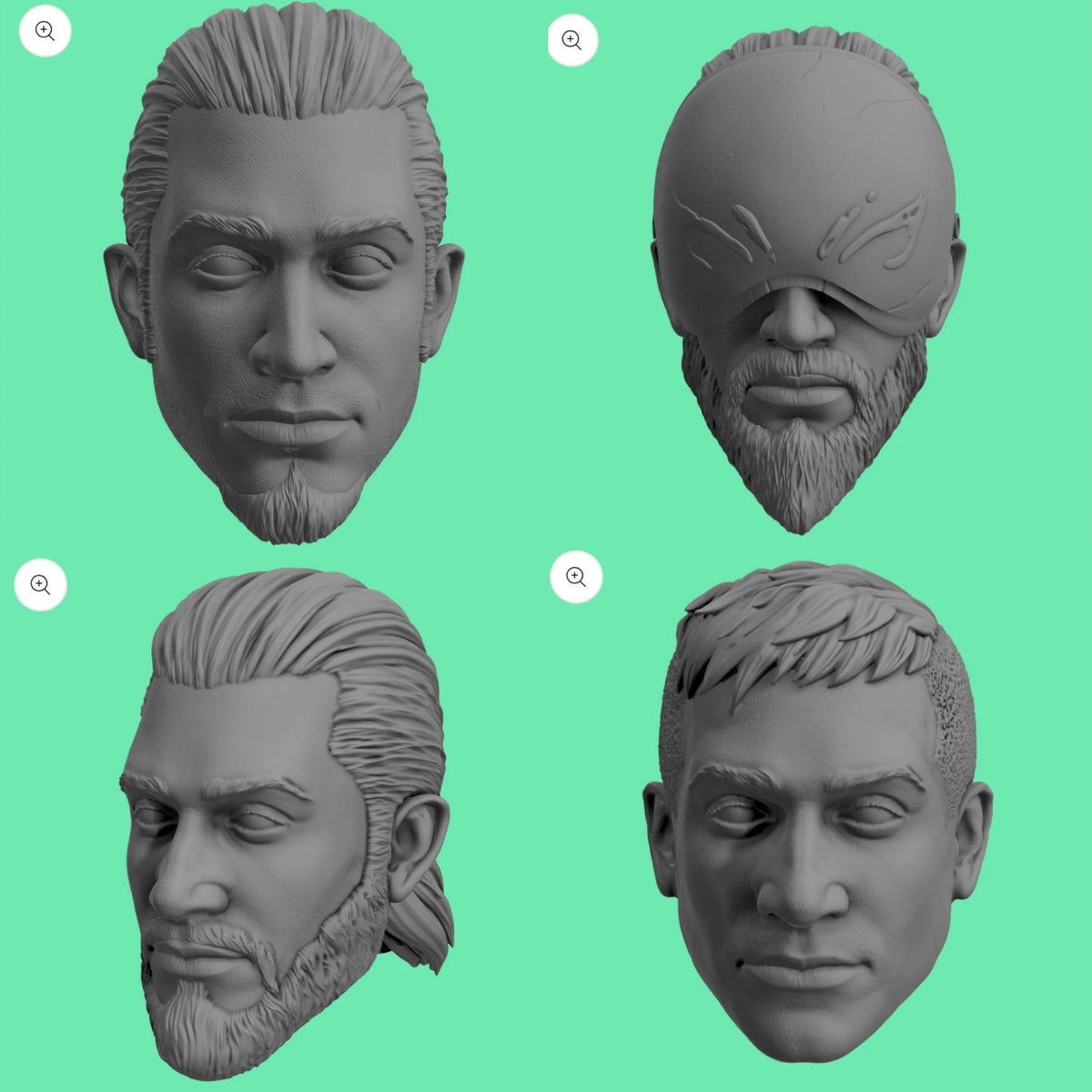 Kanan Jarrus Realistic Head sculpts
