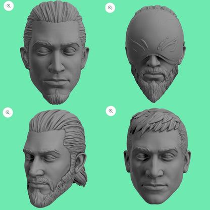 Kanan Jarrus Realistic Head sculpts