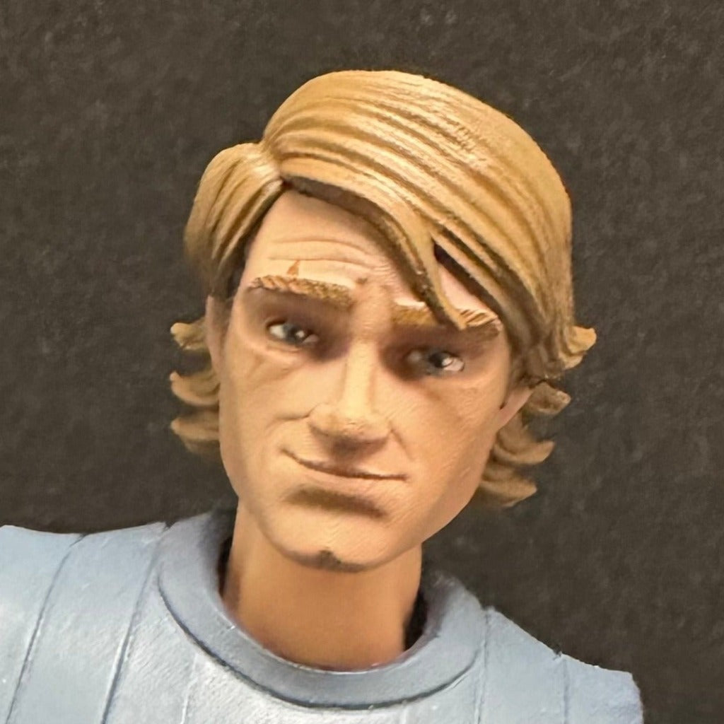 Star Wars Clone Wars Animated Anakin Skywalker Action Figure - 2003 Cartoon Network Version With Lightsaber