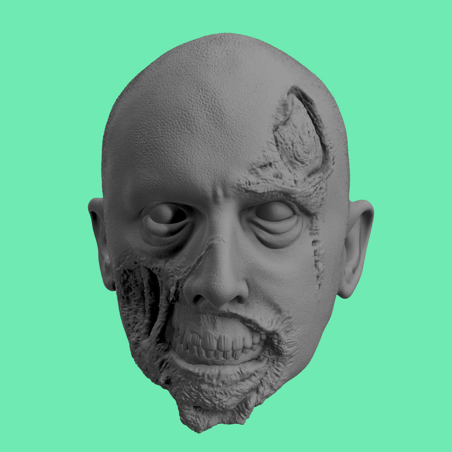Resident Evil 2 Zombie Heads