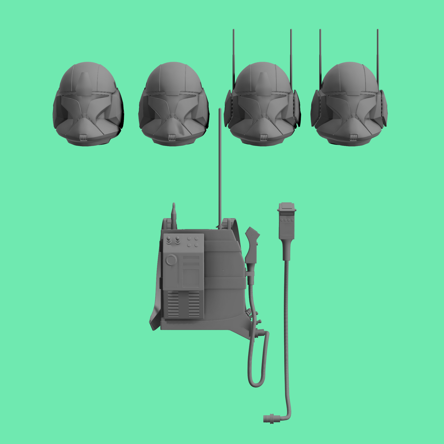 Special Ops Clone Helmet and Radio