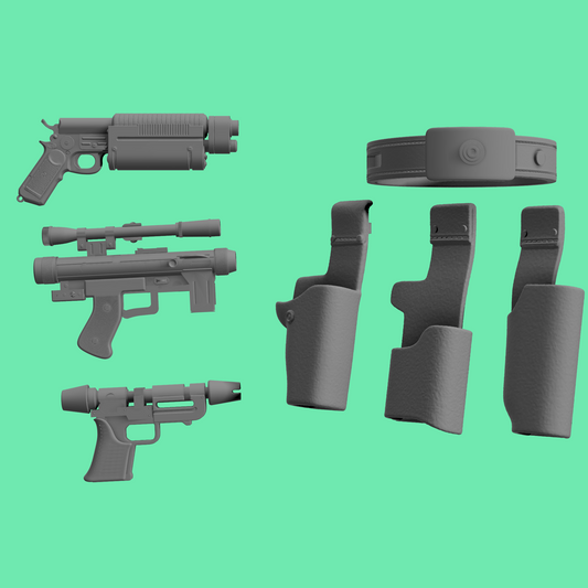 Imperial Officer Pistols and Holsters
