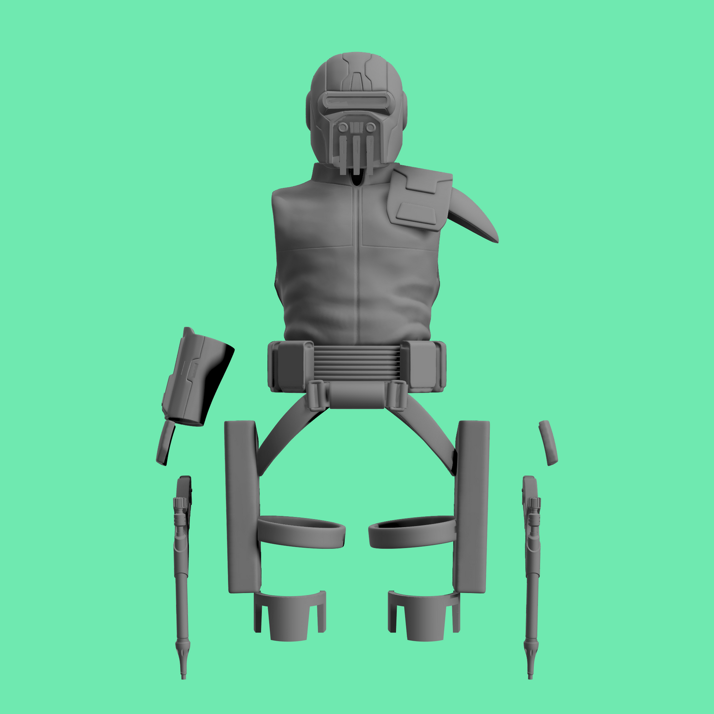 Young Boba Fett - Armor and Head