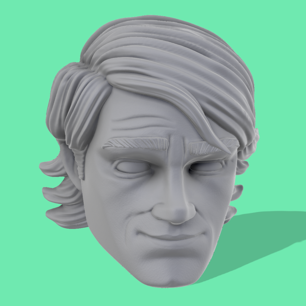Animated Anakin Clone Wars Head Sculpts