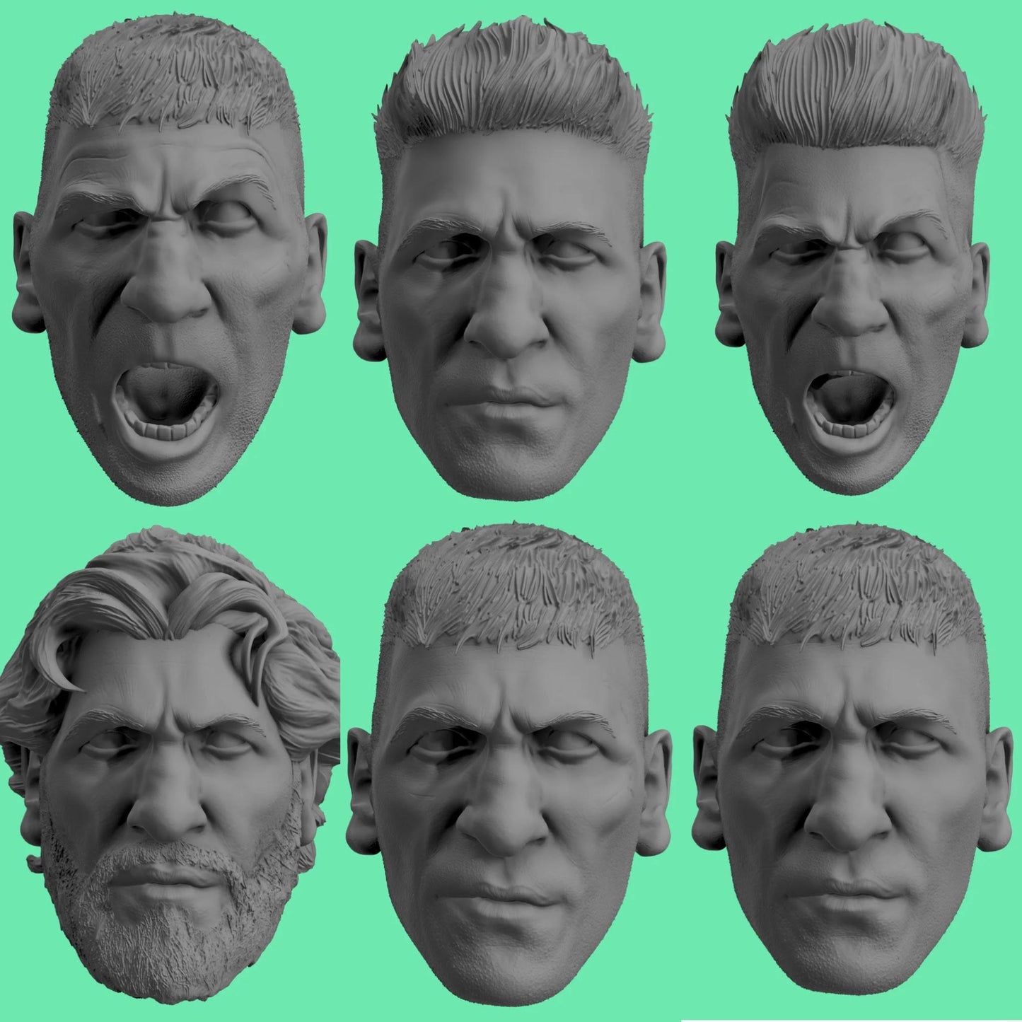 Punisher Head Varients