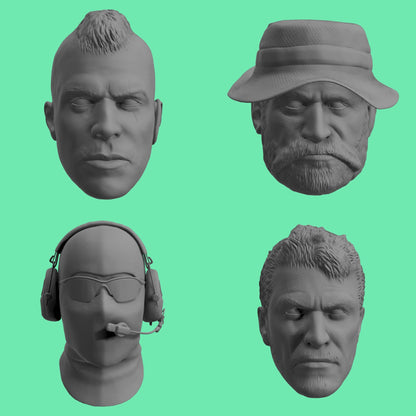 Call Of Duty Head Sculpts