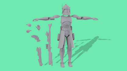 Animated Phase 1 Clone Troopers