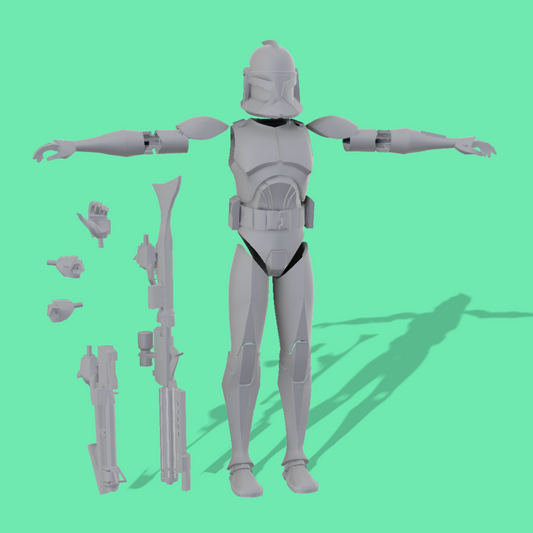 Animated Phase 1 Clone Troopers