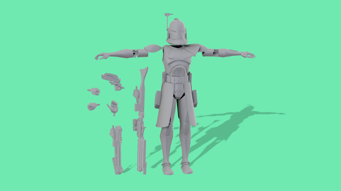 Animated Phase 1 Clone Troopers