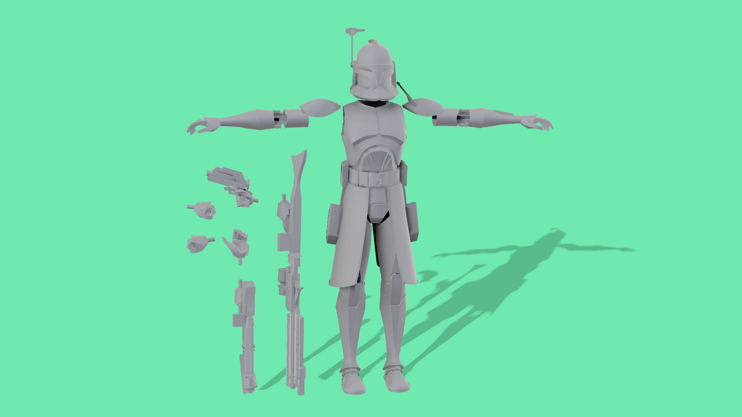 Animated Phase 1 Clone Troopers