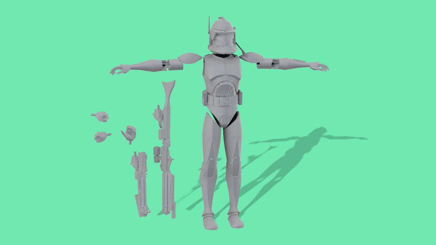 Animated Phase 1 Clone Troopers