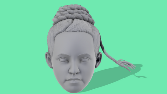 Young Leia Head Sculpt