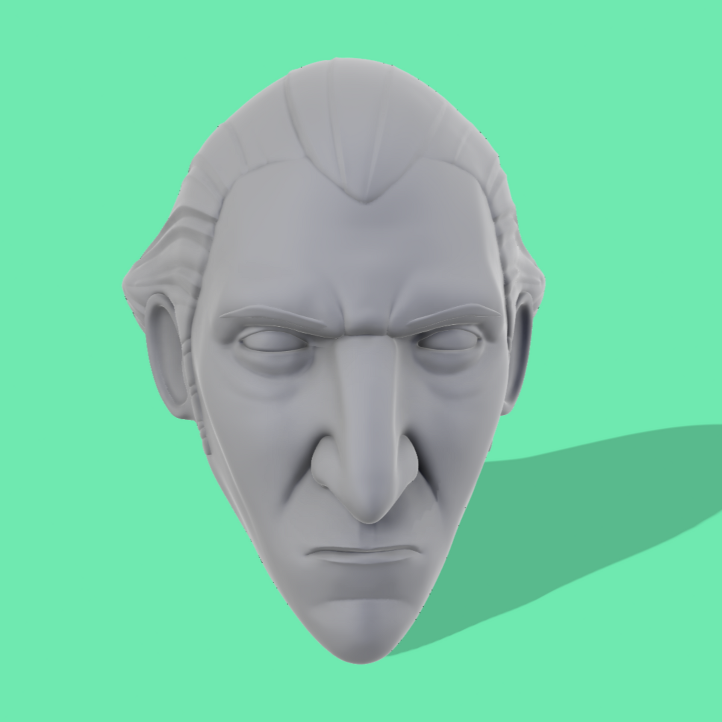 Count Dooku Animated TOTJ Head Sculpt