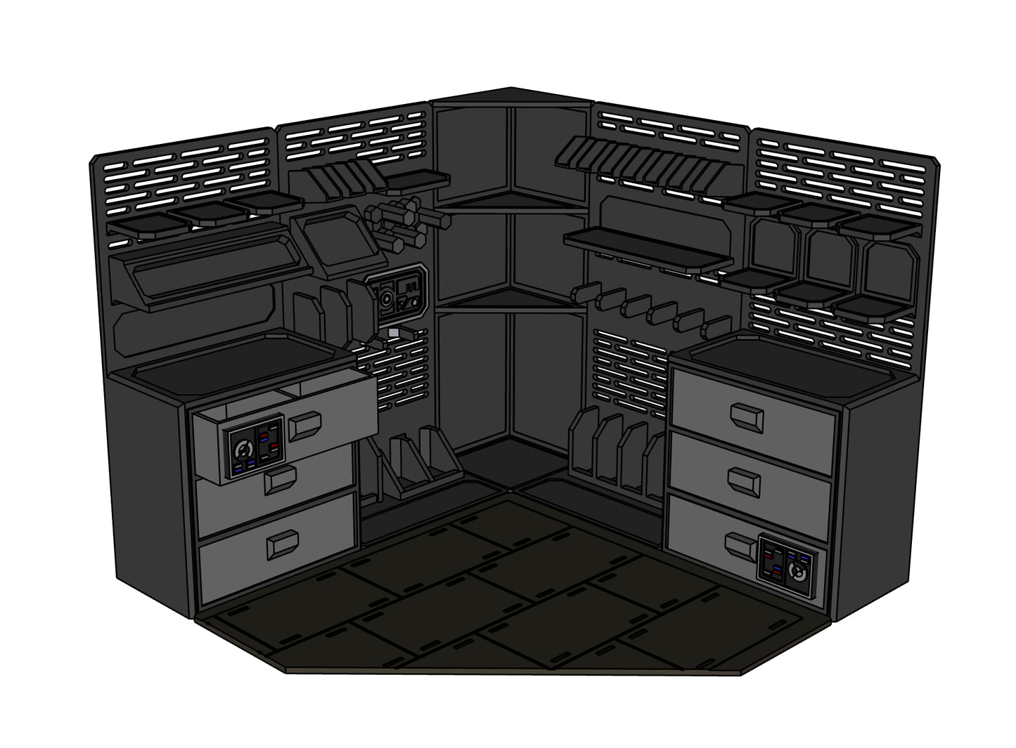 Storage Room Weapons Rack