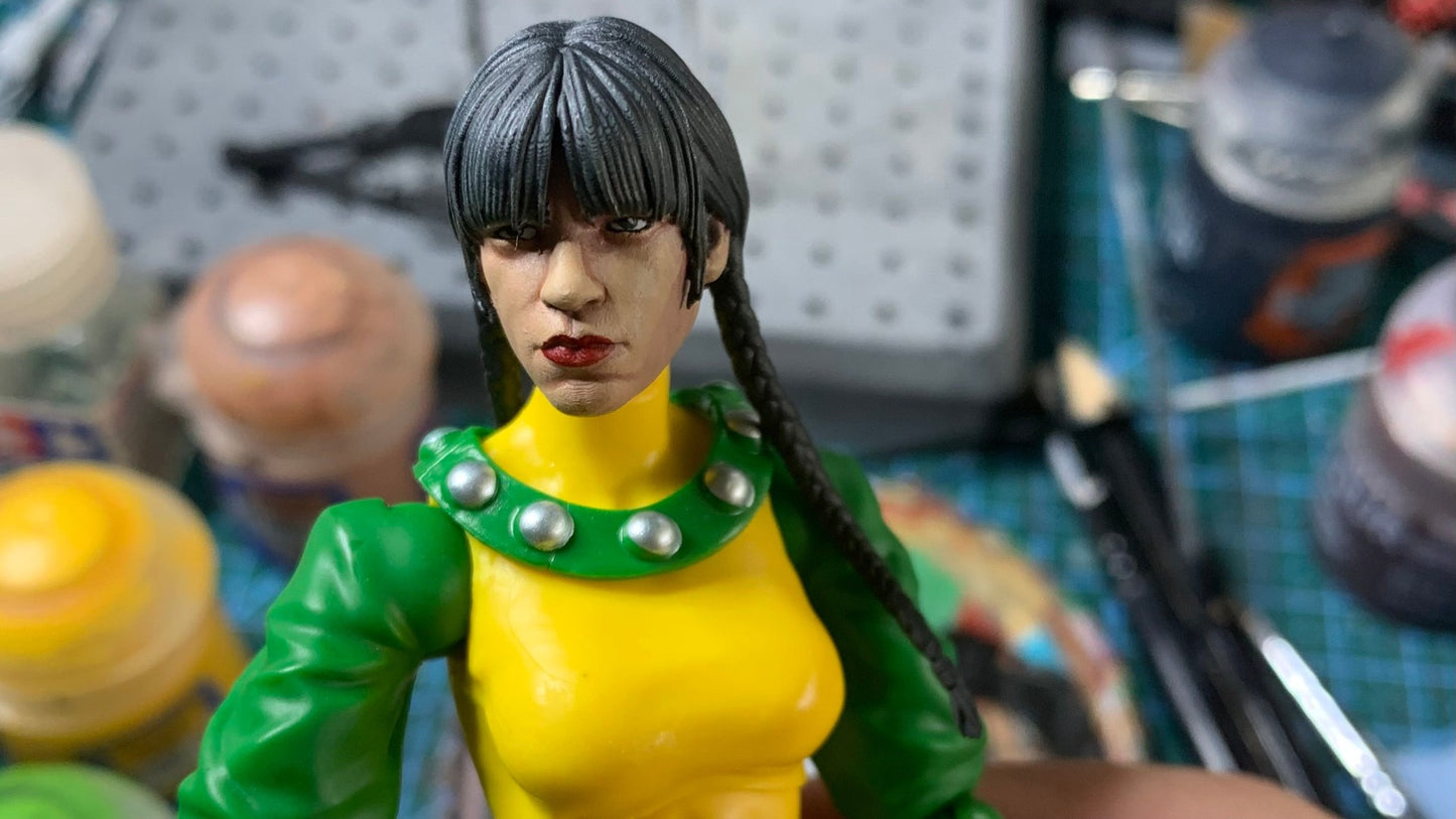 Wednesday Addams Head Sculpt