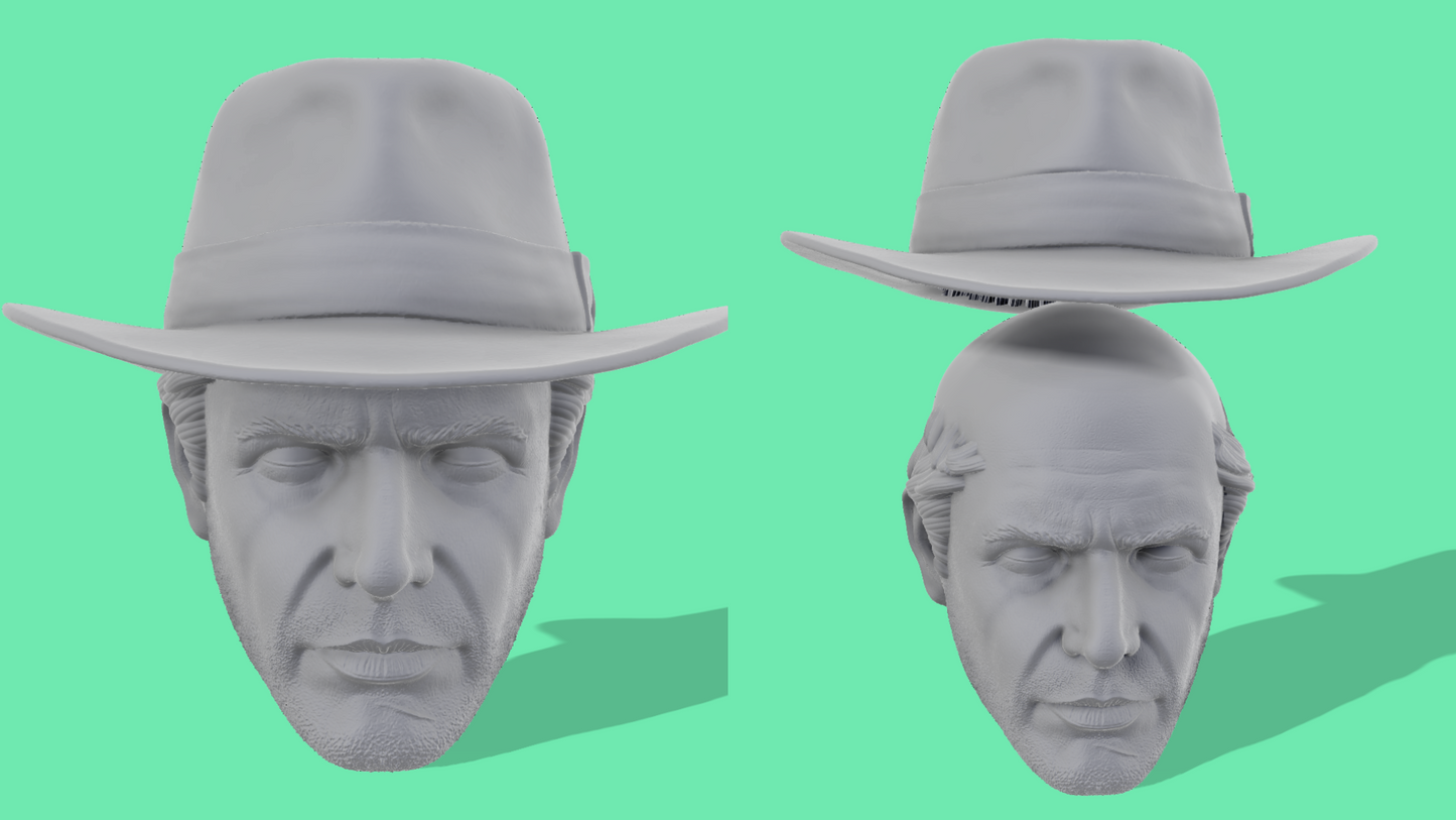 Indiana Jones Head Sculpts