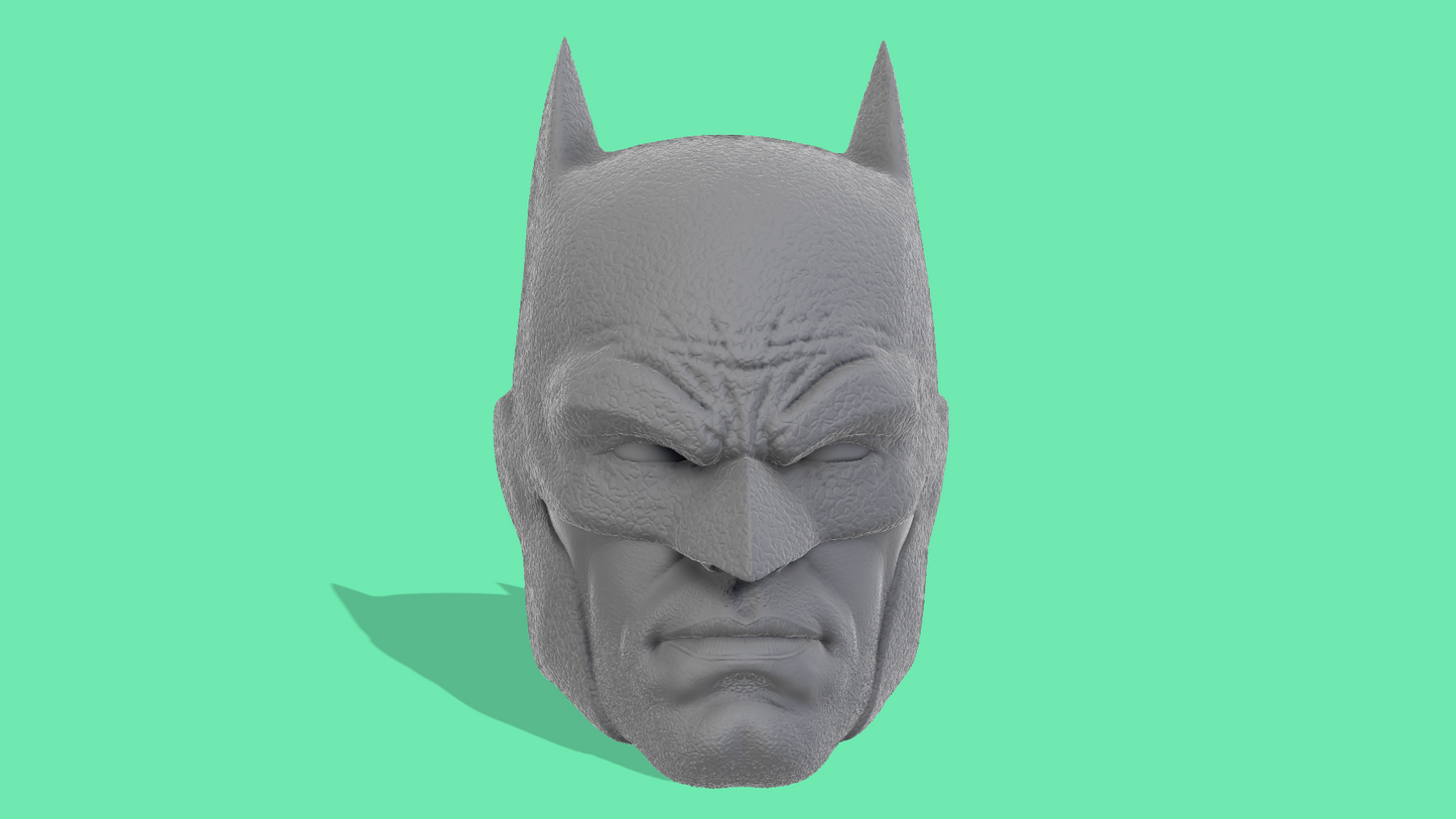 Batman Animated Comic Head Sculpts