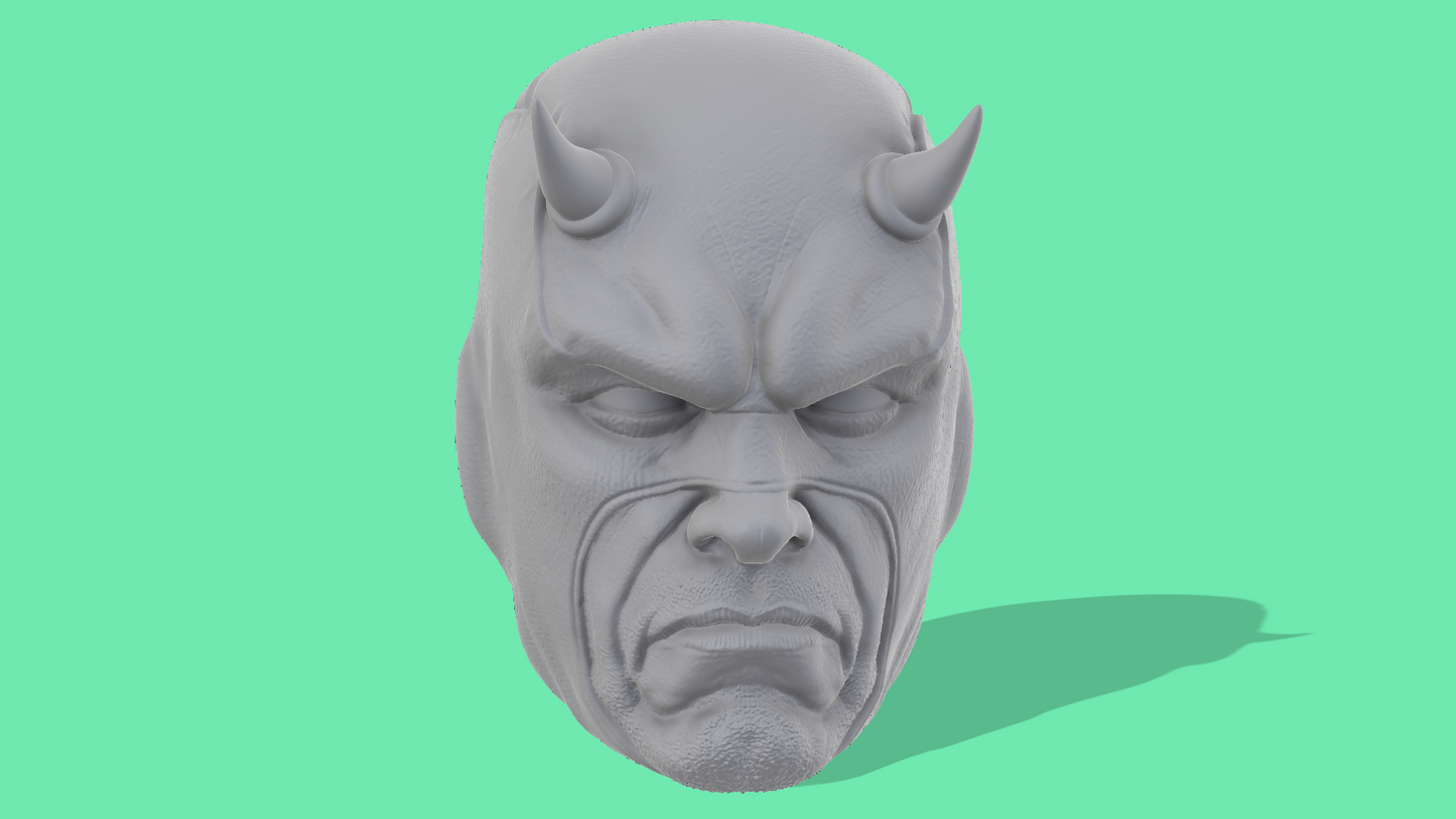 Daredevil Shadowland Head Sculpt