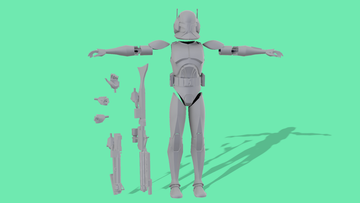 Animated Phase 1 Clone Troopers