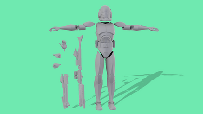 Animated Phase 1 Clone Troopers