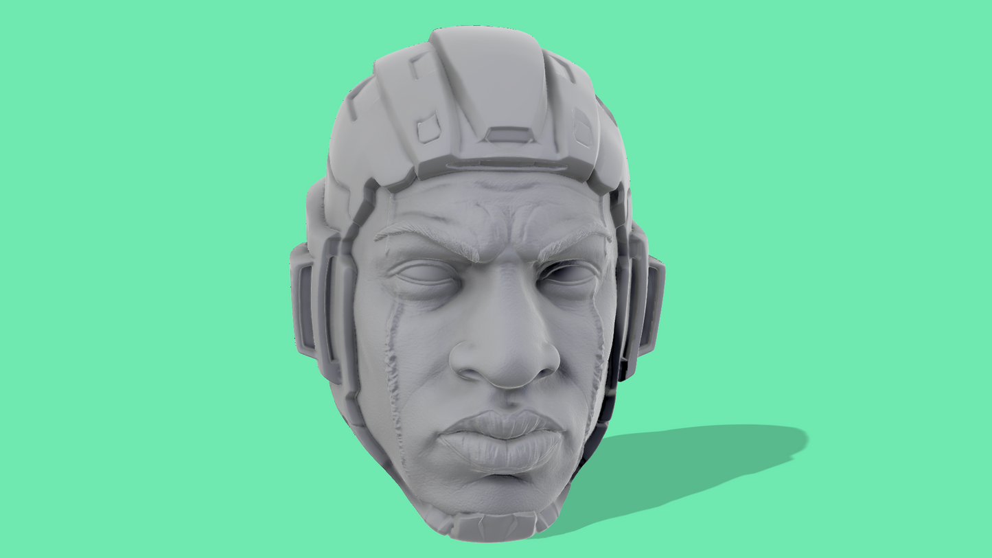 Kang With Helmet Head Sculpts