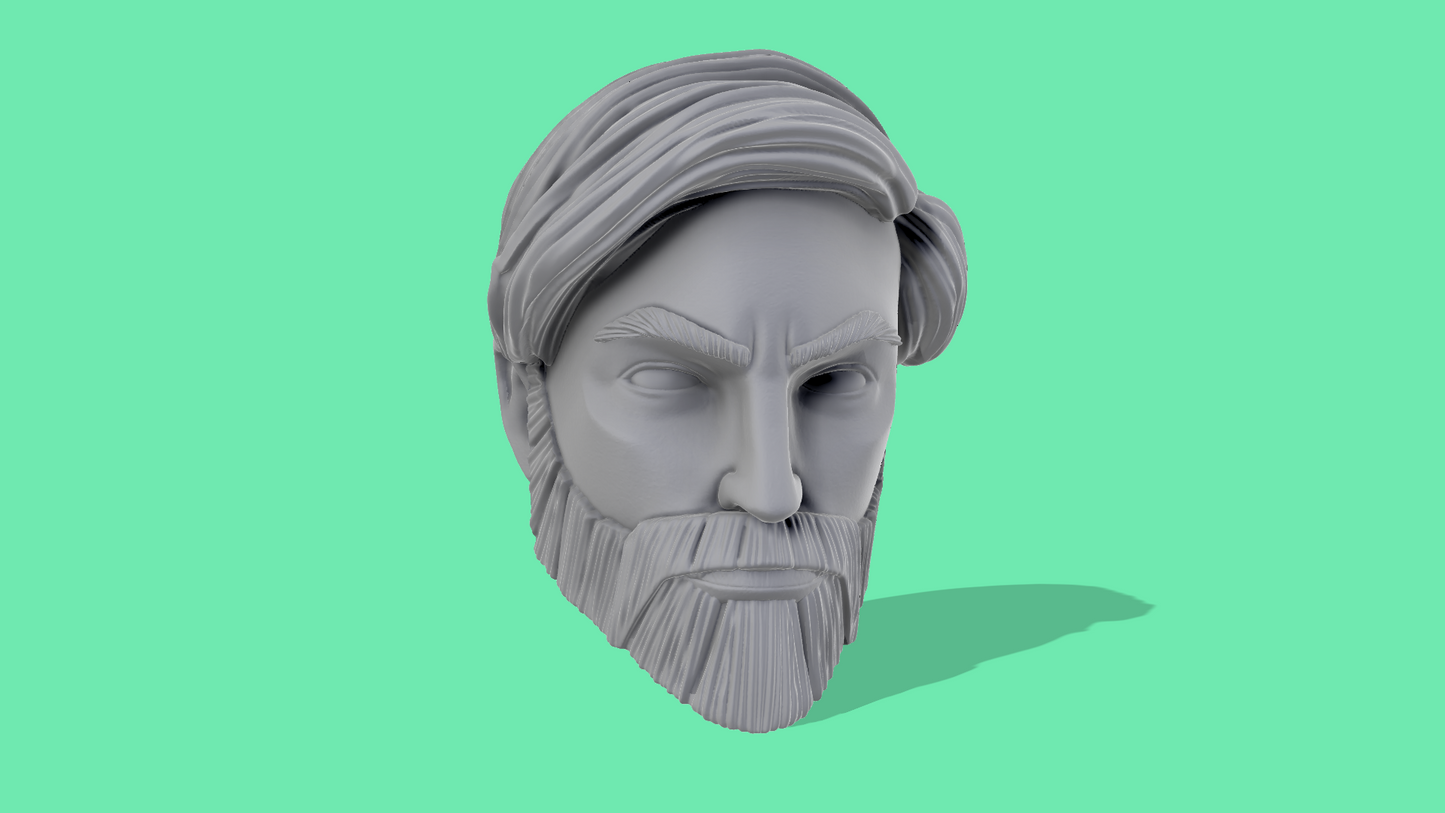 Obi-Wan Kenobi Animated Head Sculpt