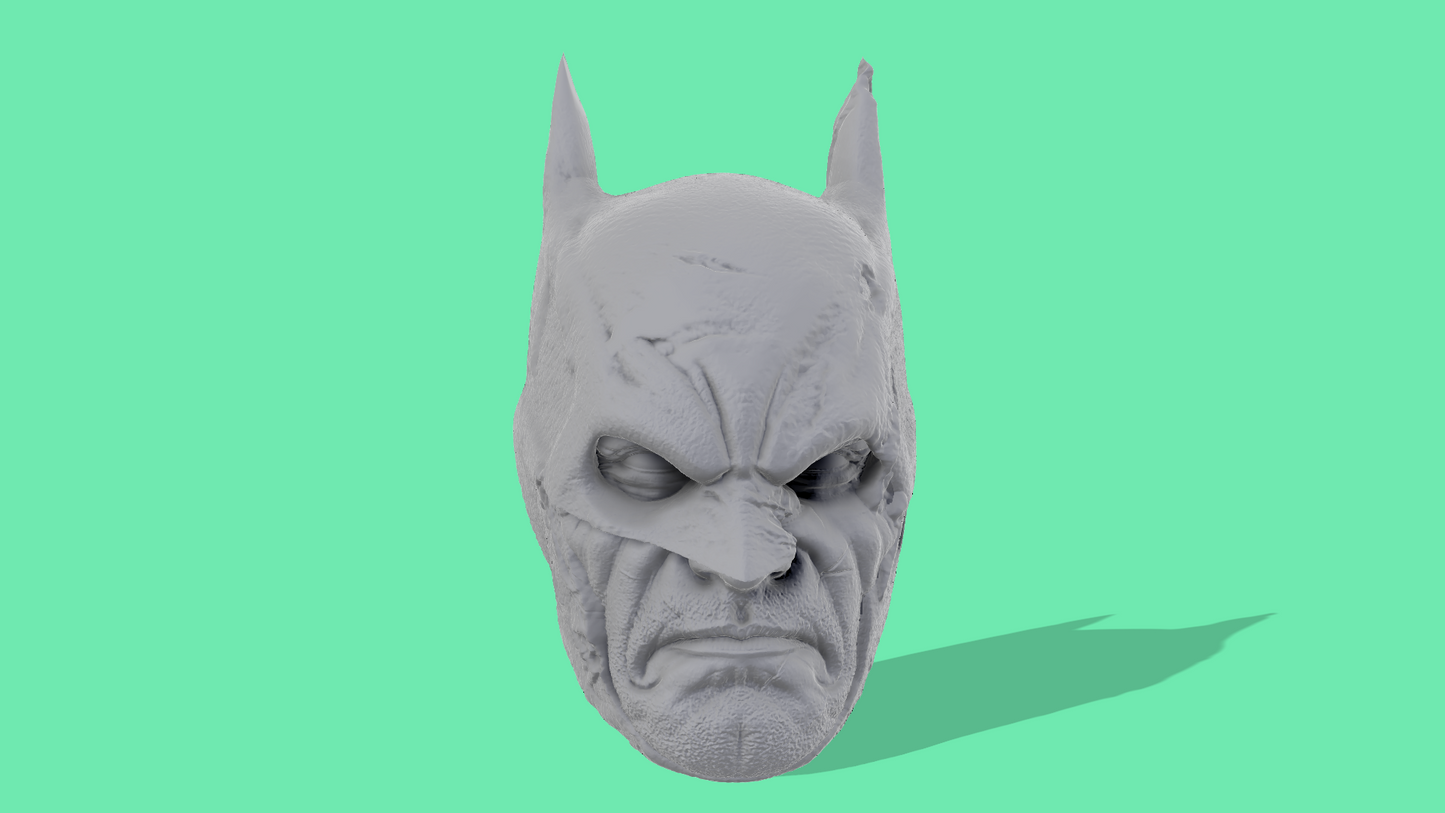 Batman Animated Comic Head Sculpts