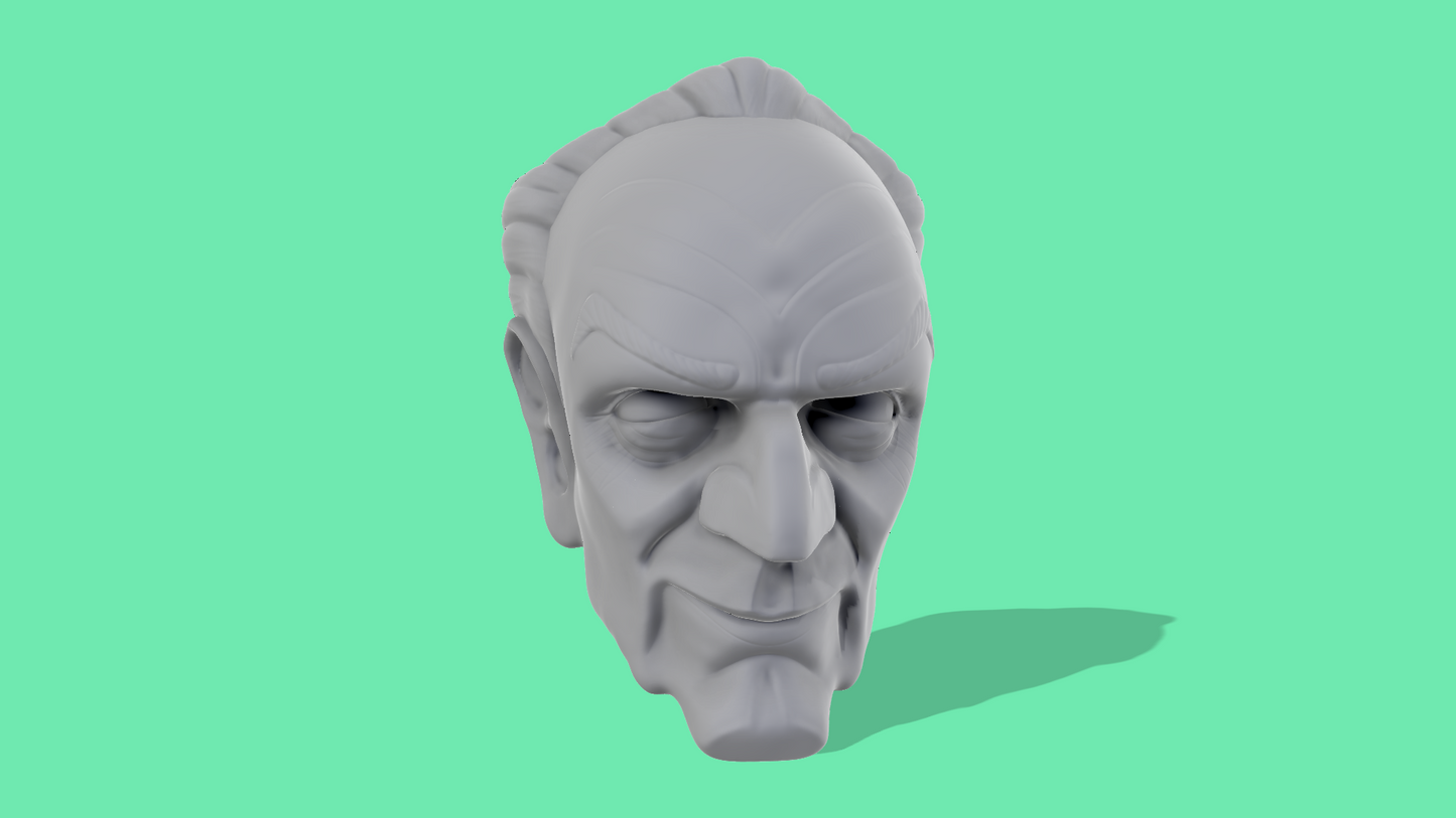 Animated Palpatine Head Sculpt